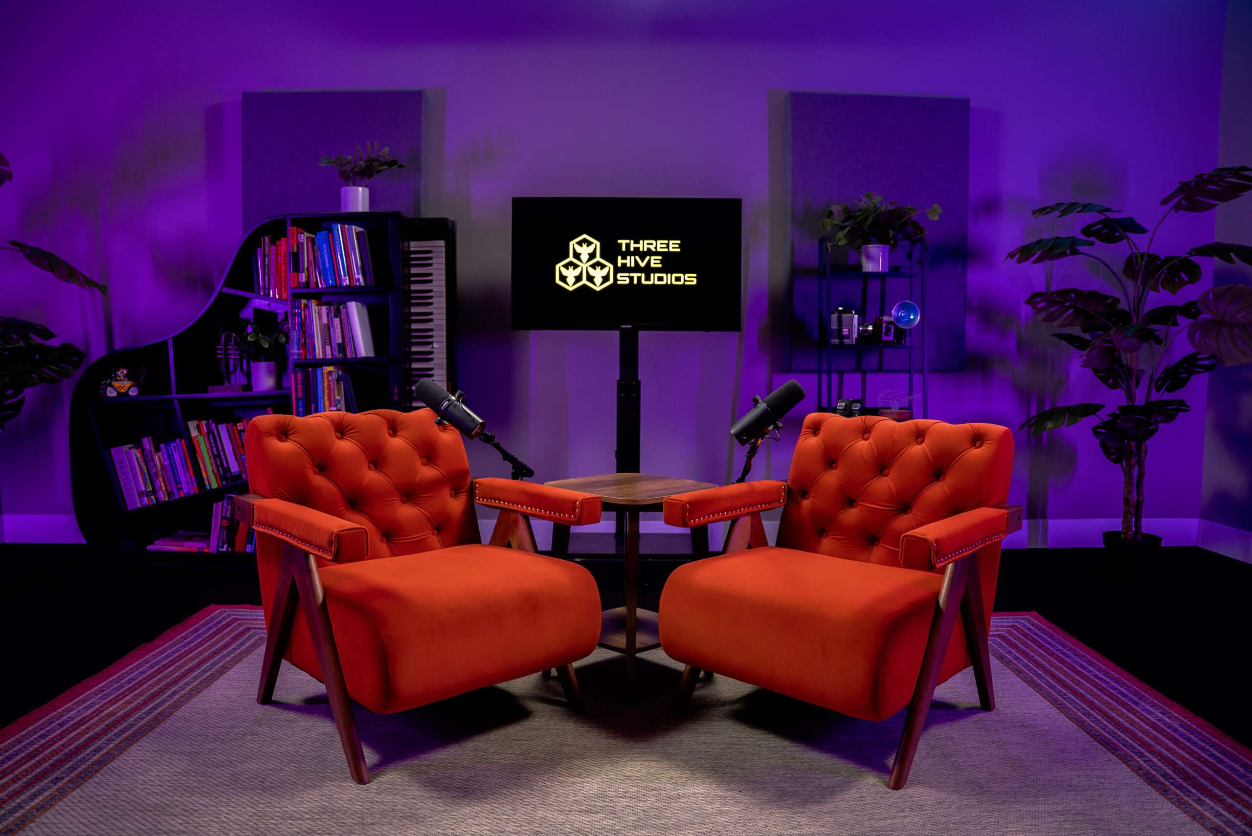 Podcasting lounge set
